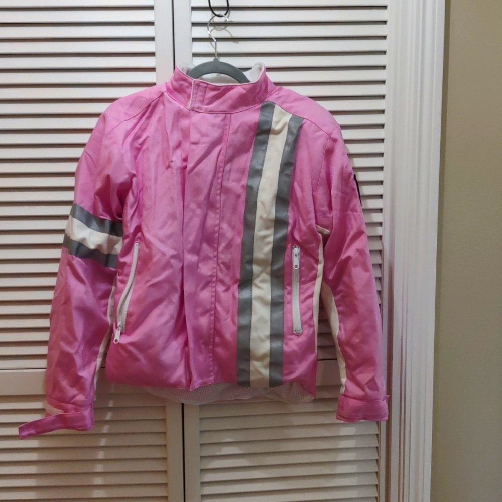 Corazzo armored motorcycle scooter jacket, M, pink